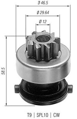 MAGNETI MARELLI Zobrats, Starteris 940113020136